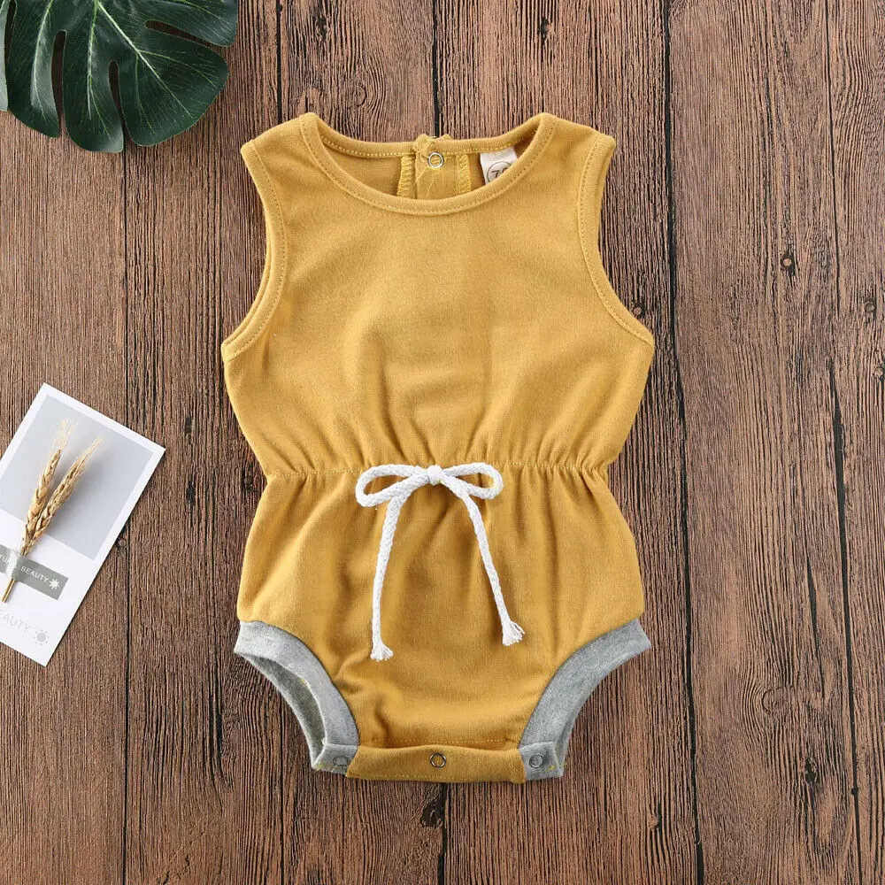 Newborn Baby Girl Boys 0-24M Bodysuit Sleeveless Solid Belt Jumpsuit Outfits Sunsuit Clothes
Newborn Baby Girl Boys 0-24M Bodysuit Sleeveless Solid Belt Jumpsuit Outfits Sunsuit Clothes