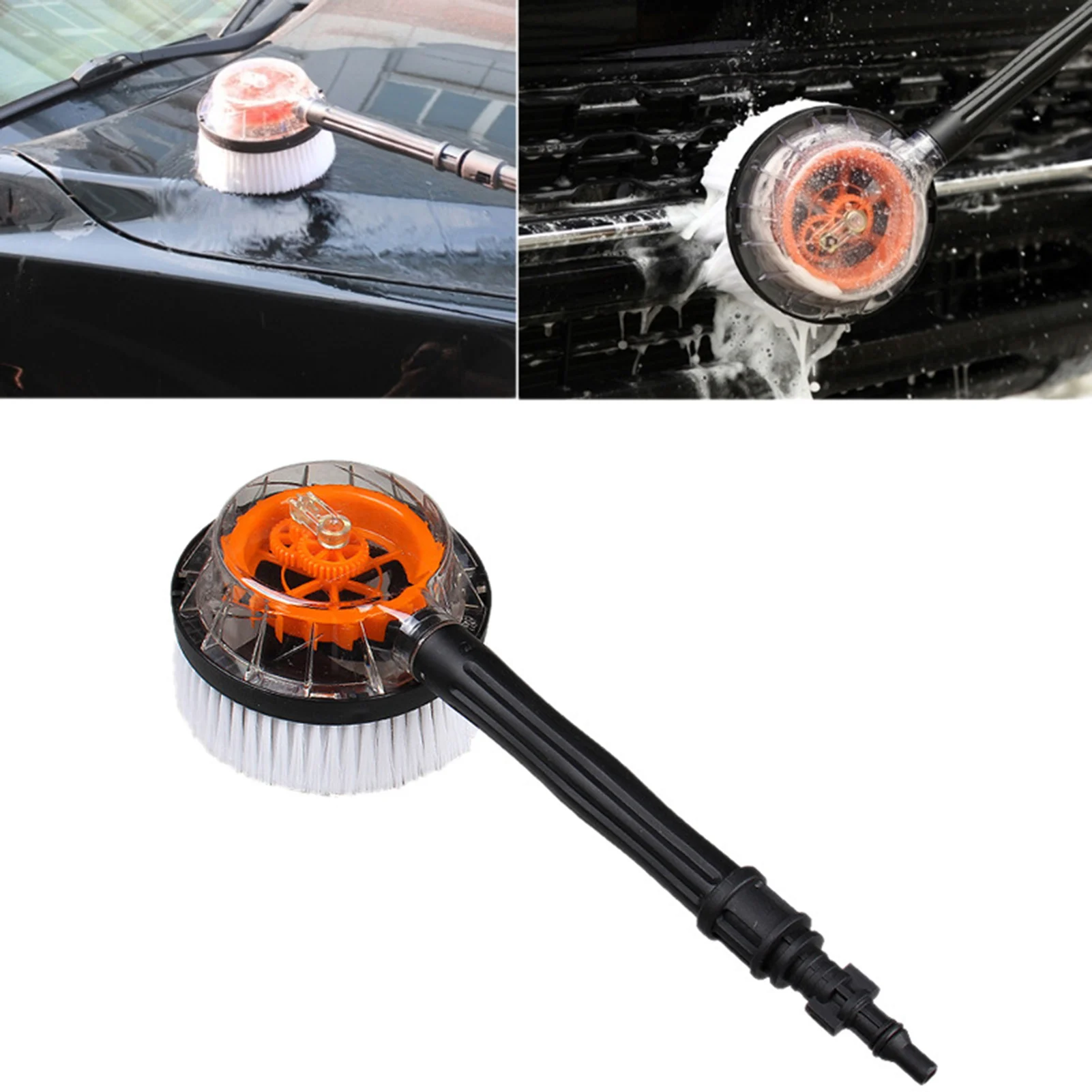 

Car High Pressure Rotary Round Brush Water Cleaning Washing Brush Rigid For Karcher K2 K3 K4 K5 K6 K7 Clean Washer Appropriate