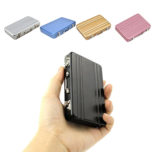 New Metal Business ID Credit Card Holder Mini Suitcase Business Bank Card Name Card Holder Card Stocker
New Metal Business ID Credit Card Holder Mini Suitcase Business Bank Card Name Card Holder Card Stocker