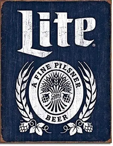 Miller Lite Brewing Beer Bottle Logo Weathered Retro Bar Pub Wall Art Decor Metal Tin Sign 8x12in
Miller Lite Brewing Beer Bottle Logo Weathered Retro Bar Pub Wall Art Decor Metal Tin Sign 8x12in