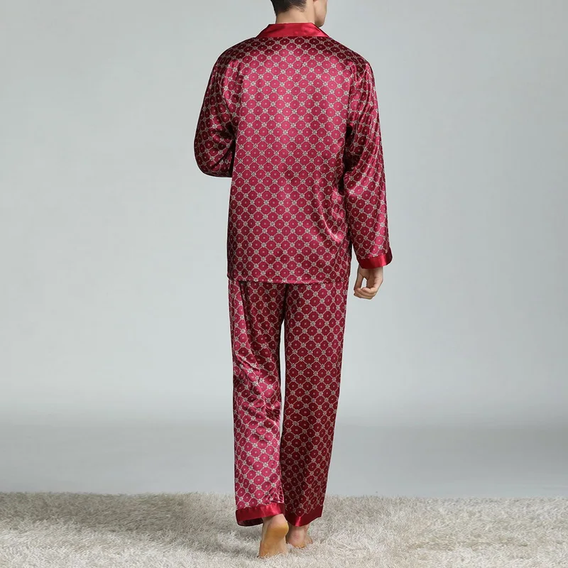 Puimentiua Mens Stain Silk Pajama Sets Pajamas Men Sleepwear Modern Style Silk Nightgown Home Male Satin Soft Cozy Sleeping
Puimentiua Mens Stain Silk Pajama Sets Pajamas Men Sleepwear Modern Style Silk Nightgown Home Male Satin Soft Cozy Sleeping