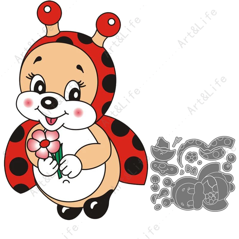 Cute Ladybird Beetle Hot New Metal Cutting Dies Stencils for Making Scrapbook Papper Card Album Birthday Card Embossing Cut Die 
Cute Ladybird Beetle Hot New Metal Cutting Dies Stencils for Making Scrapbook Papper Card Album Birthday Card Embossing Cut Die