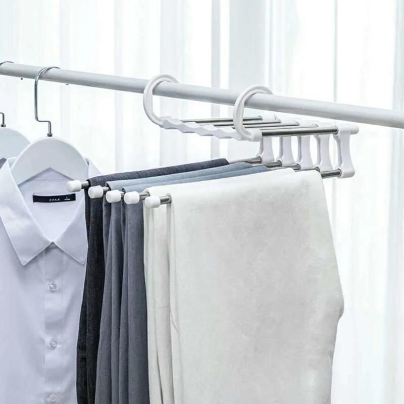Newest Fashion 5 in 1 Pant rack shelves Stainless Steel Clothes Hangers Multi-functional Wardrobe Hot Sale Magic Hanger
Newest Fashion 5 in 1 Pant rack shelves Stainless Steel Clothes Hangers Multi-functional Wardrobe Hot Sale Magic Hanger