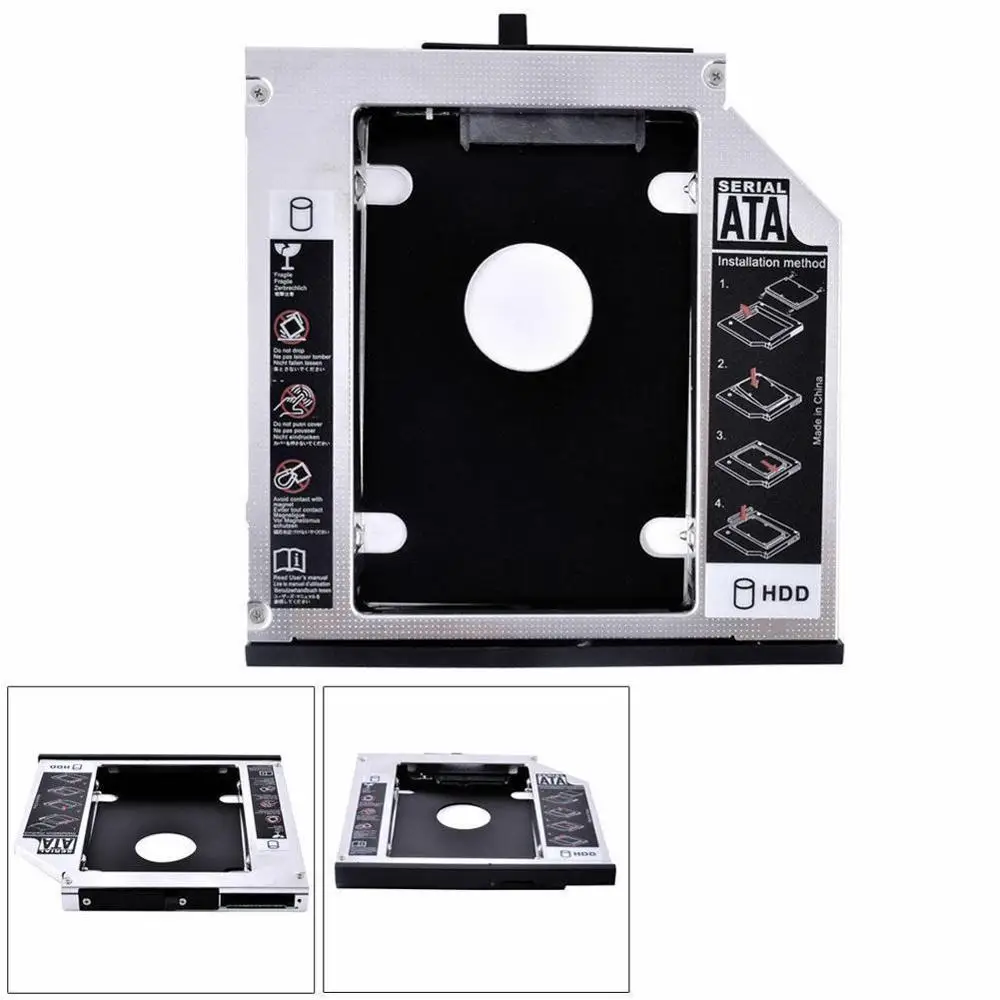 12 7 мм 2nd SATA жесткий диск HDD SSD Caddy адаптер IdeaPad G585 для Lenovo G570 G580 Tray G770 J7O0|Жёсткие диски