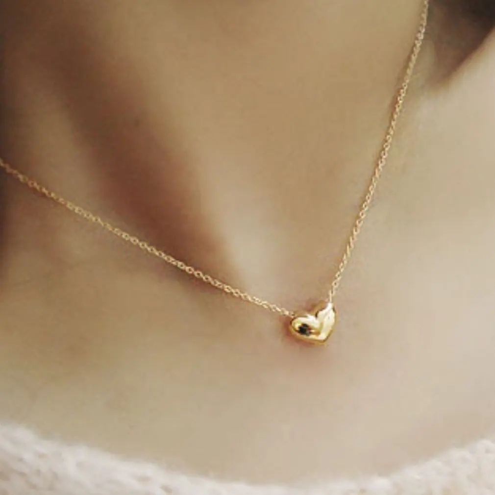 Gold Chain Choker Necklace Heart Shape Pendent Long Chain Delicate Fashion Choker Gold Rosegold Color Jewelry Gift for Women
Gold Chain Choker Necklace Heart Shape Pendent Long Chain Delicate Fashion Choker Gold Rosegold Color Jewelry Gift for Women