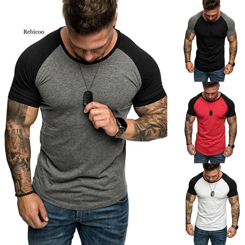 2021 Summer New European Code Color Matching Sports Loose Casual Fashion Short-Sleeved T-Shirt Men's Bottoming Shirt
2021 Summer New European Code Color Matching Sports Loose Casual Fashion Short-Sleeved T-Shirt Men's Bottoming Shirt