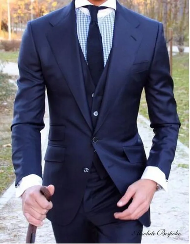 2022 Dark Blue 3 Pieces Wedding Suits for Men 2 Buttons Groom Tuxedos Business Formal Suit (Jacket+Pants+vest) Mens Suits
2022 Dark Blue 3 Pieces Wedding Suits for Men 2 Buttons Groom Tuxedos Business Formal Suit (Jacket+Pants+vest) Mens Suits