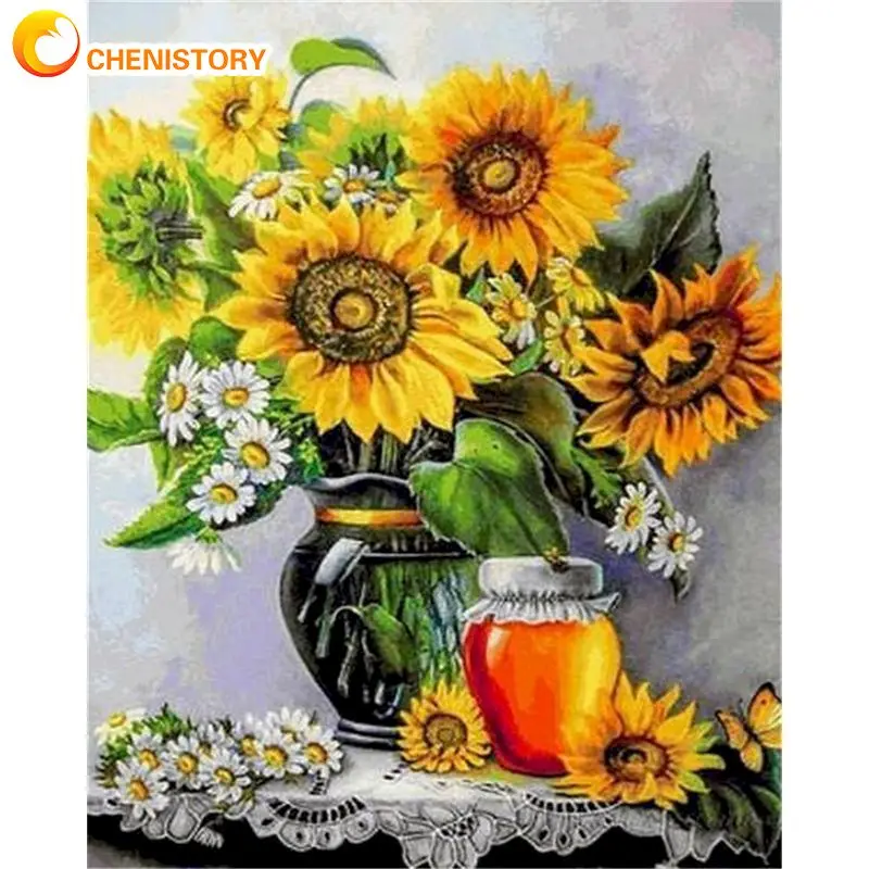 CHENISTORY Frame Diy Paint By Numbers Kits Acrylic Wall Art Home Decors Sunflowers Modern Coloring By Numbers Diy Gift 60x75cm
CHENISTORY Frame Diy Paint By Numbers Kits Acrylic Wall Art Home Decors Sunflowers Modern Coloring By Numbers Diy Gift 60x75cm