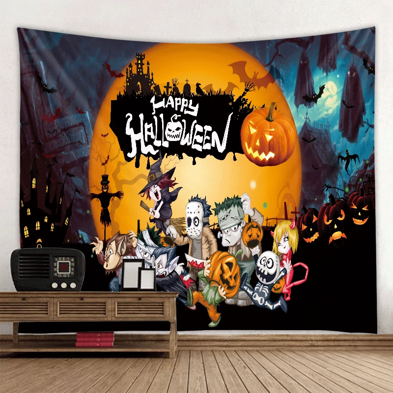 Happy Halloween 3D Printing Tapestrying funny Rectangular Home Decor Wall Hanging Halloween Party wall hanging style-4
Happy Halloween 3D Printing Tapestrying funny Rectangular Home Decor Wall Hanging Halloween Party wall hanging style-4