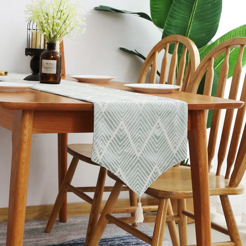 Nordic jacquer geometric ripple table flag home fabric diner table runners gai cloth bed flag long-striped fighting cabinet flag
Nordic jacquer geometric ripple table flag home fabric diner table runners gai cloth bed flag long-striped fighting cabinet flag