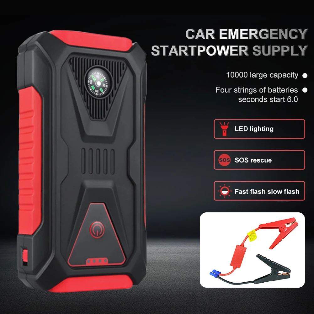 Jump Starter Power Bank 1000A Peak 12V Automotive Battery Booster with USB Fast Charging Flashlight for 6L Gasoline 4.0L Diesel
Jump Starter Power Bank 1000A Peak 12V Automotive Battery Booster with USB Fast Charging Flashlight for 6L Gasoline 4.0L Diesel