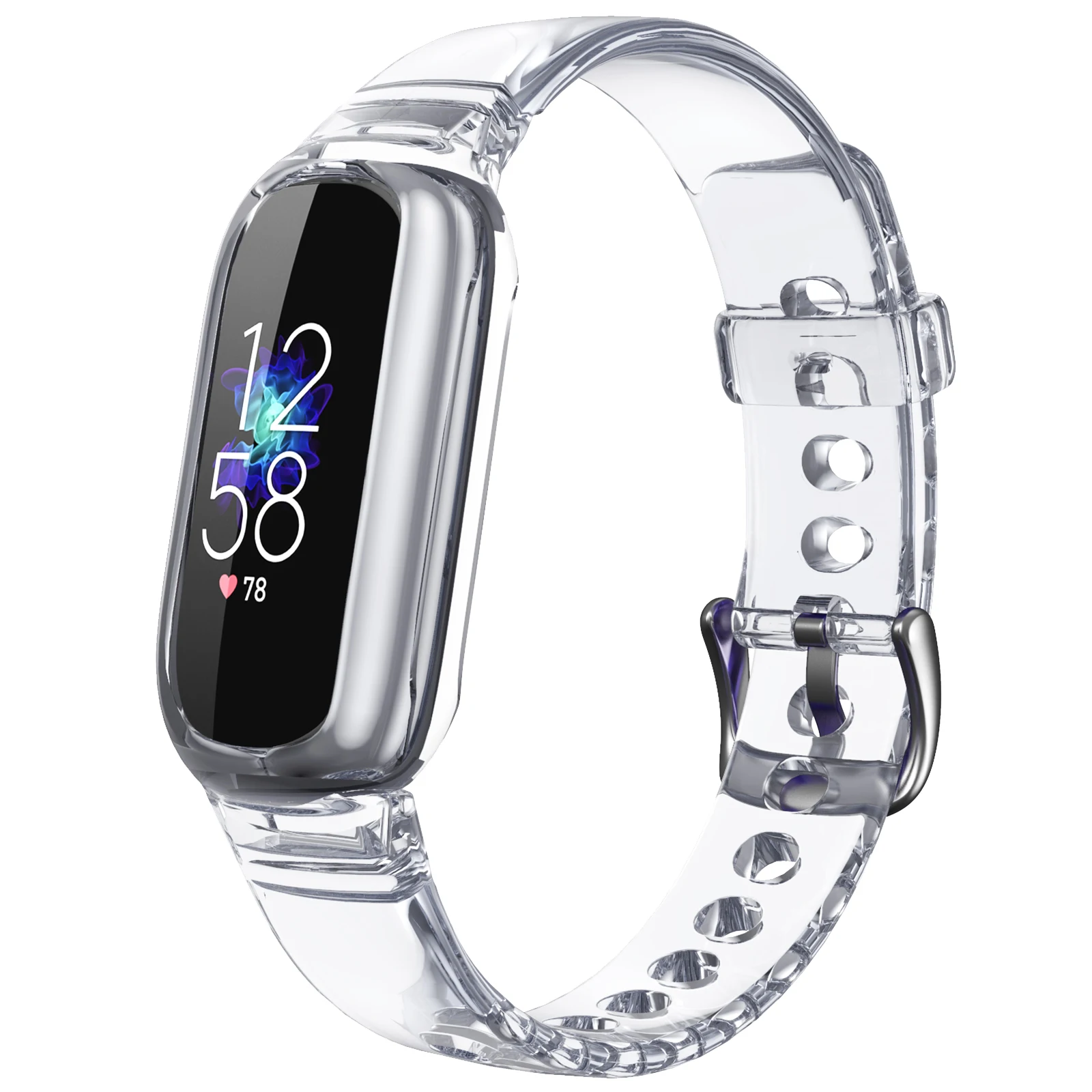 Compatible with Fitbit Luxe Transparent Replacement Watch Bands Highly performance TPU Strap for Fitbit Luxe with Bumper case
Compatible with Fitbit Luxe Transparent Replacement Watch Bands Highly performance TPU Strap for Fitbit Luxe with Bumper case