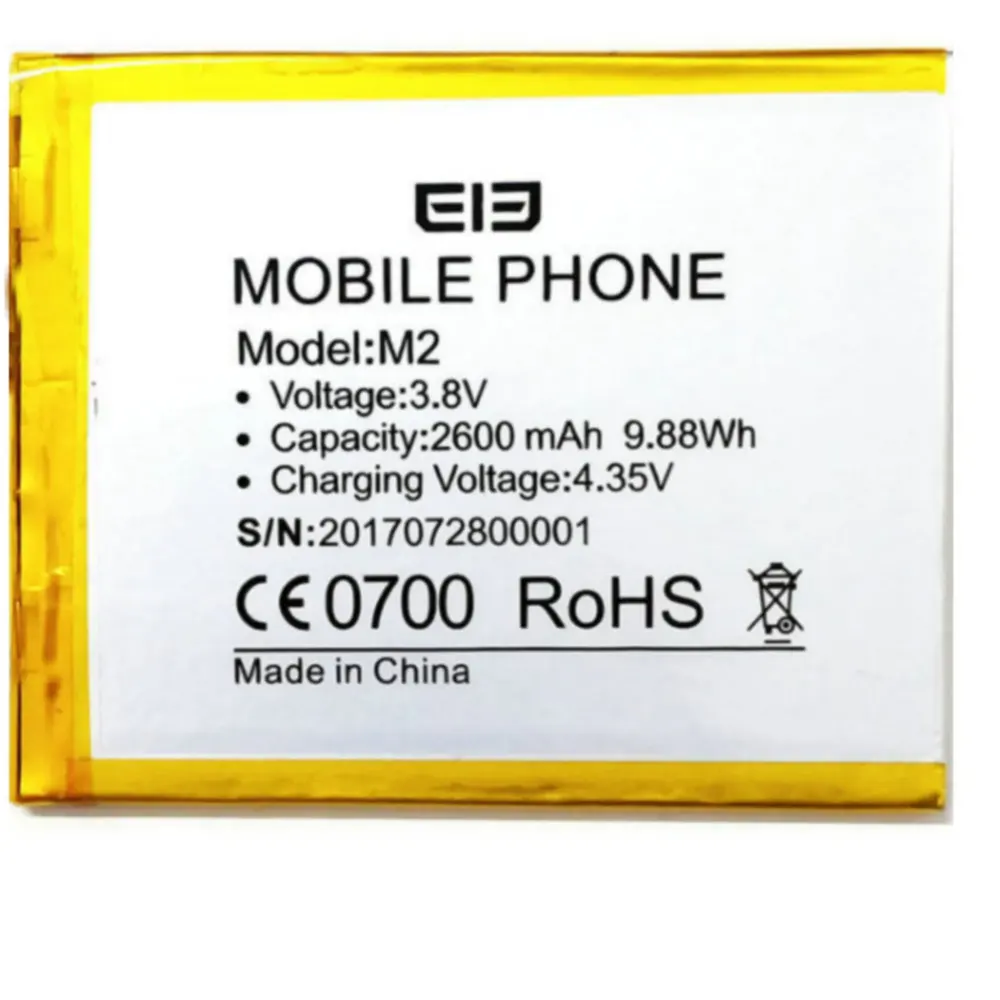 

new 2600mAh High quality Replacement Battery For elephone M2 Smartphone