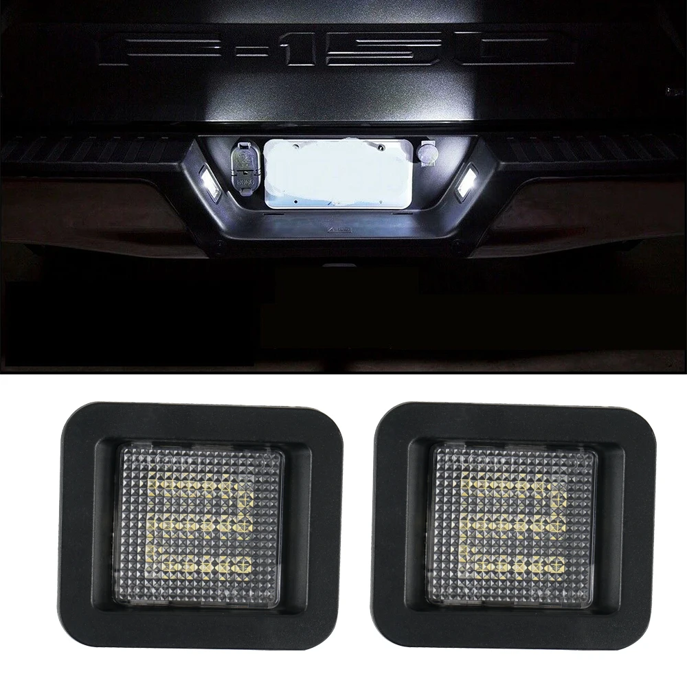 Car Led License Number Lights For Ford F150 F-150 Raptor 2015 2016 2017 2018 2019 6500K White LED Black License Plate Light Lamp 
Car Led License Number Lights For Ford F150 F-150 Raptor 2015 2016 2017 2018 2019 6500K White LED Black License Plate Light Lamp