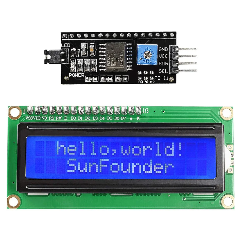 LCD1602 LCD2004 Module Blue Green Screen 16x2 20X4 Character LCD Display Module HD44780 Controller blue black light
LCD1602 LCD2004 Module Blue Green Screen 16x2 20X4 Character LCD Display Module HD44780 Controller blue black light