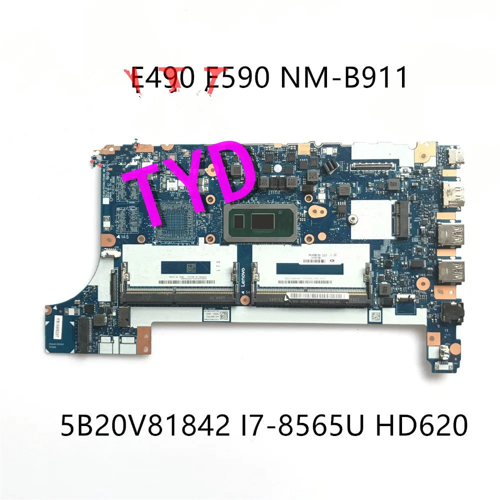 Высококачественная материнская плата для ноутбука Lenovo Thinkpad E490 E590 B20V81842 NM-B911 SRFFW i7-8565U HD620 100% полностью протестирована
Высококачественная материнская плата для ноутбука Lenovo Thinkpad E490 E590 B20V81842 NM-B911 SRFFW i7-8565U HD620 100% полностью протестирована
