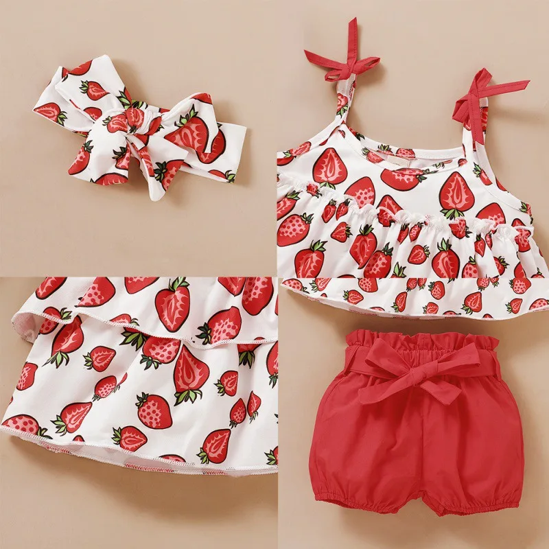 1-6Y Summer Infant Baby Girls Clothes Sets Ruffles Sleeveless Vest Tops+Flowers Print Bowknot Shorts+Headband Outfits Set New
1-6Y Summer Infant Baby Girls Clothes Sets Ruffles Sleeveless Vest Tops+Flowers Print Bowknot Shorts+Headband Outfits Set New
