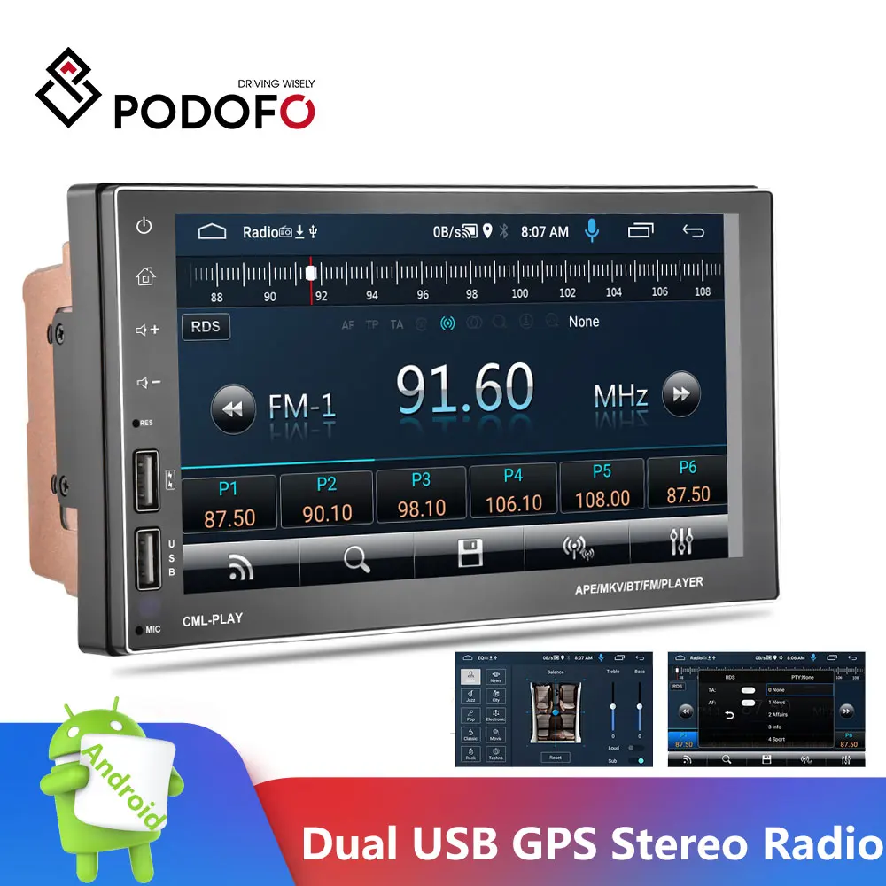 Podofo 2 din Car Radio Dual USB GPS Android Multimedia Player 7" audio Navigation For Volkswagen Nissan Hyundai Kia Toyota
Podofo 2 din Car Radio Dual USB GPS Android Multimedia Player 7" audio Navigation For Volkswagen Nissan Hyundai Kia Toyota
