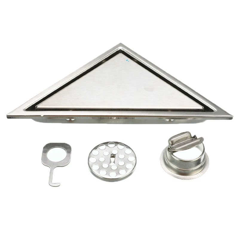 Hidden Type Triangle Floor Drain 304 Stainless Steel Bathroom Tile Invisible Shower Drain Hair Catcher Strainer Clean
Hidden Type Triangle Floor Drain 304 Stainless Steel Bathroom Tile Invisible Shower Drain Hair Catcher Strainer Clean