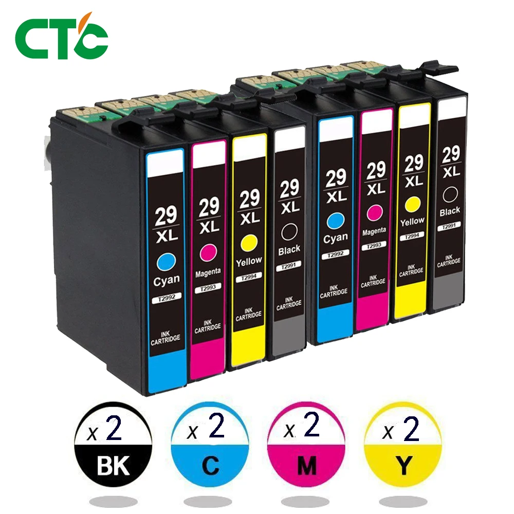 КТК 8 шт. T2991XL совместимые картриджи для чернила XP235 XP247 XP245 XP332 XP335 XP342 XP345 XP435 XP432 XP442
