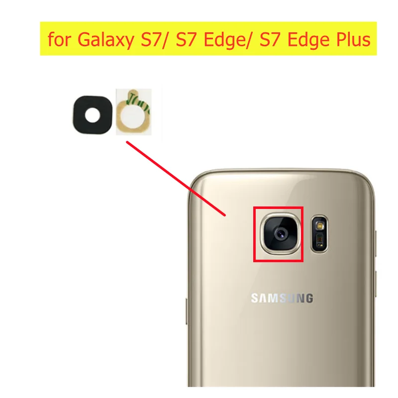 Фото Запасные части для задней камеры Samsung Galaxy S7/ S7 Edge/ Edge Plus 2 шт./лот | Мобильные