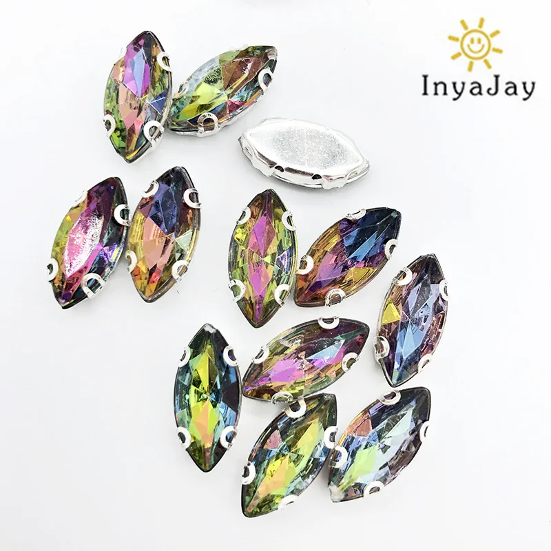 30pcs Glitter Crystal Glass Stones Silver Claw Cup Strass And Crystals Sew On Rhinestones AB Horse Eye Rhinestones For Clothes
30pcs Glitter Crystal Glass Stones Silver Claw Cup Strass And Crystals Sew On Rhinestones AB Horse Eye Rhinestones For Clothes