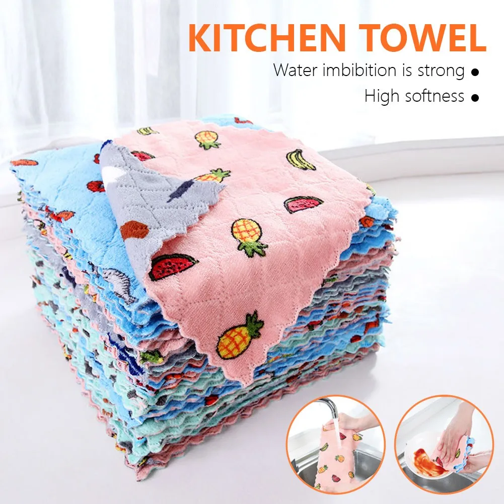 1/4Pcs Kitchen Dishcloth Double-Sided Thickening Coral Velvet Dish Washing Rag Tableware Cleaning Towels Kitchen Tools Gadgets
1/4Pcs Kitchen Dishcloth Double-Sided Thickening Coral Velvet Dish Washing Rag Tableware Cleaning Towels Kitchen Tools Gadgets