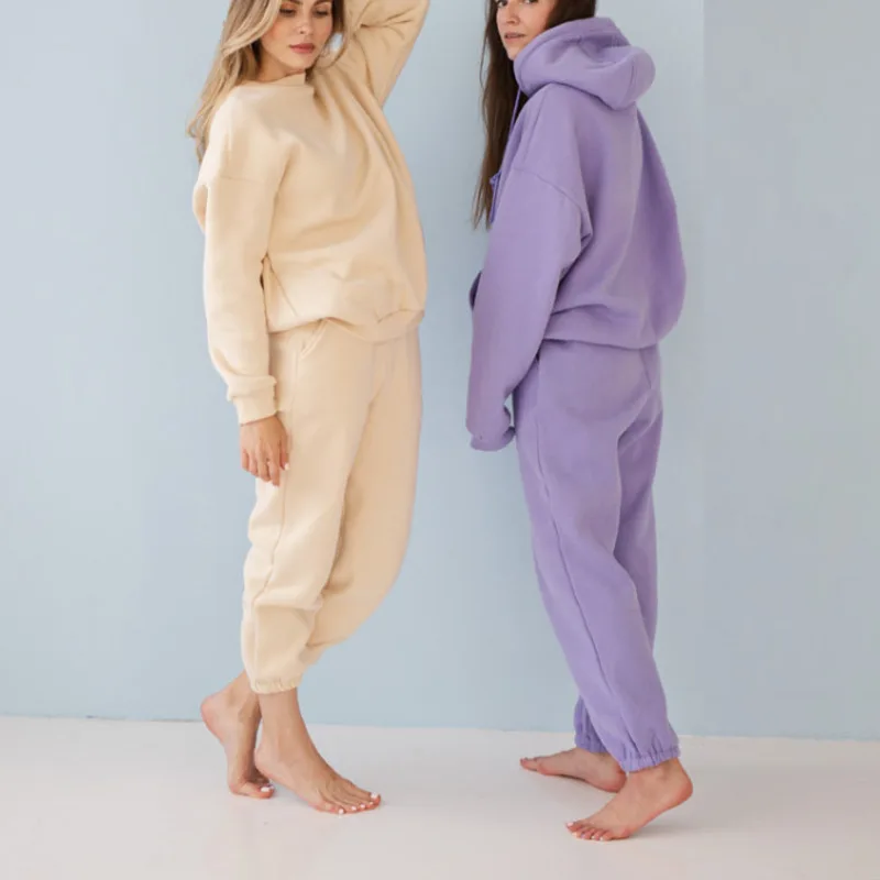 Women's Tracksuits Sports Pants Suit Casual Hoodies Fleece Sweatshirt Female Jacket Sweatpants Harajuku Clothes Jogging Homme
Women's Tracksuits Sports Pants Suit Casual Hoodies Fleece Sweatshirt Female Jacket Sweatpants Harajuku Clothes Jogging Homme