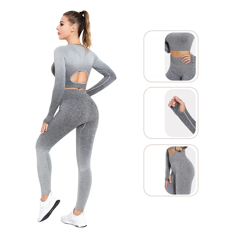 Yoga Sets Women's Seamless Fitness Sport Suits Gym Sportswear Crop Top Shirts Sports Bra Active High Waist Running Leggings
Yoga Sets Women's Seamless Fitness Sport Suits Gym Sportswear Crop Top Shirts Sports Bra Active High Waist Running Leggings