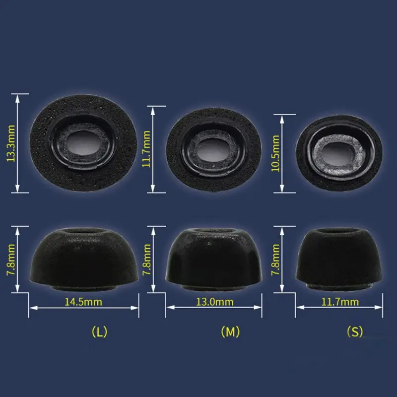 3Pair Noise Reduction Memory Foam Ear Tips Replacement Earbuds Cover Protective Earphone Sleeve Earplugs for Airpods Pro
3Pair Noise Reduction Memory Foam Ear Tips Replacement Earbuds Cover Protective Earphone Sleeve Earplugs for Airpods Pro