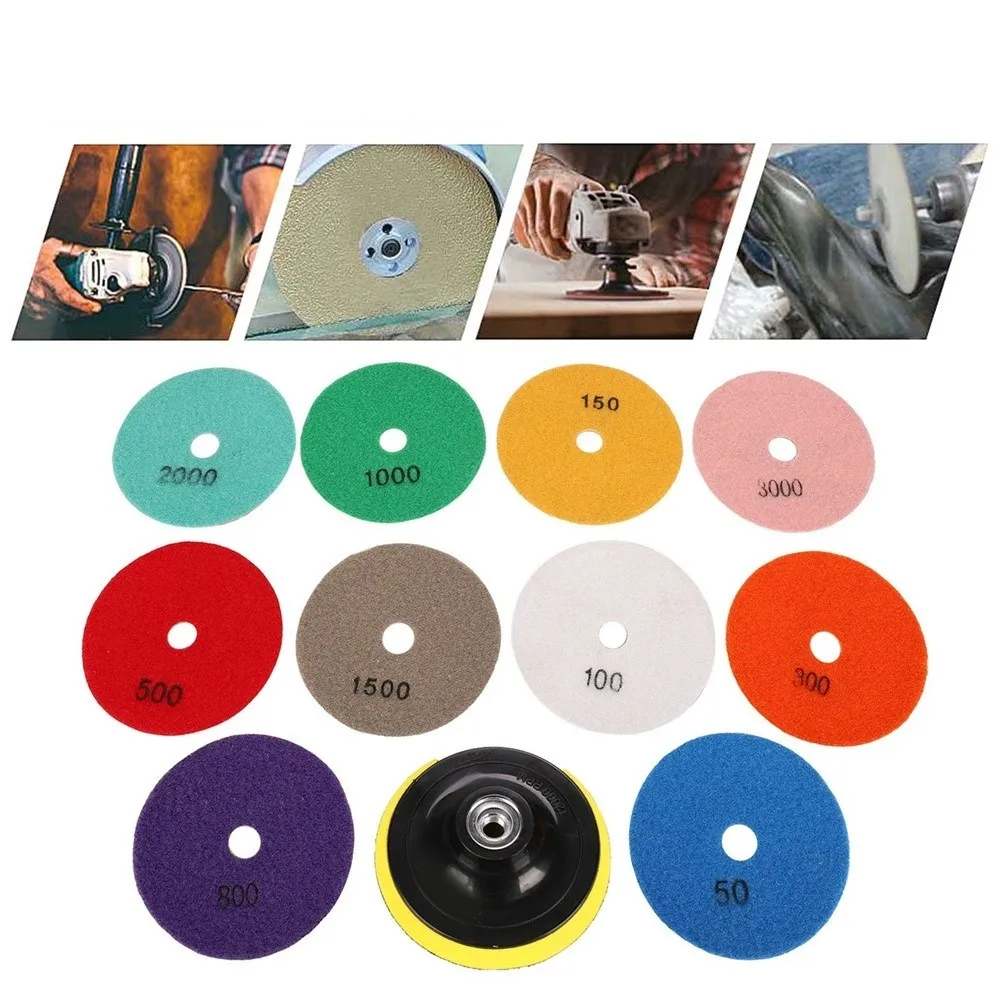 10pcs Wet Dry Diamond Polishing Pads 3Inch Set Kit For Marble Concrete Granite Iamond Powder And Resin Powder Polishing Pad
10pcs Wet Dry Diamond Polishing Pads 3Inch Set Kit For Marble Concrete Granite Iamond Powder And Resin Powder Polishing Pad