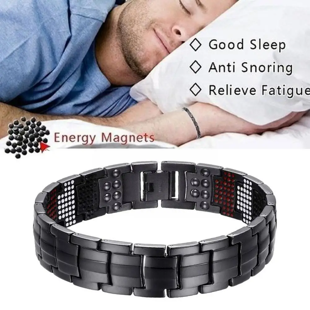 Men Women Magnetic Bracelet Black Steel Power Negative Ions 4in1 Wholesale Bangles Magnets Germanium Therapy Z1m5
Men Women Magnetic Bracelet Black Steel Power Negative Ions 4in1 Wholesale Bangles Magnets Germanium Therapy Z1m5