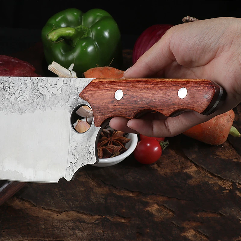 Stainless Steel Antique Forged Meat Cutting Chopper Kitchen Household Slaughter Boning Knives Forged Ring Slicing Chopper
Stainless Steel Antique Forged Meat Cutting Chopper Kitchen Household Slaughter Boning Knives Forged Ring Slicing Chopper