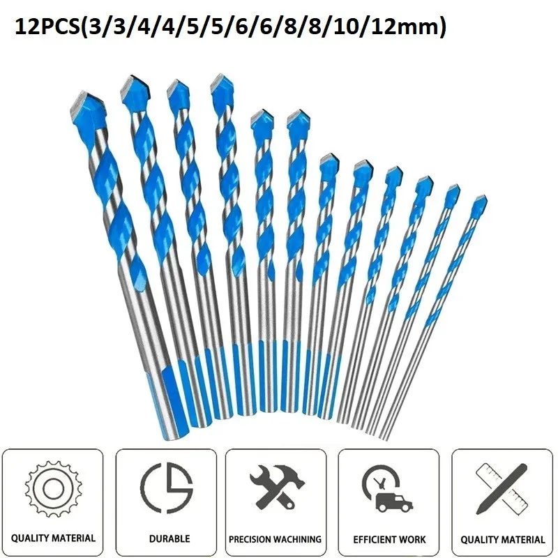 12PCS 3-12mm Drill Multifunctional Drill Ceramic Glass Punching Hole Working Set Ceramic Glass Punching Hole Working Set Antiski
12PCS 3-12mm Drill Multifunctional Drill Ceramic Glass Punching Hole Working Set Ceramic Glass Punching Hole Working Set Antiski
