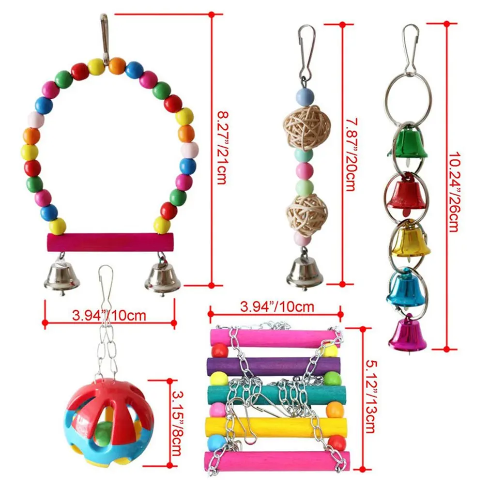 10 Pcs Bird Cage Toys For Parrots Reliable Chewable -Swing Hanging Chewing Bite Bridge Wooden Beads Ball Bell Toys Wide Variety
10 Pcs Bird Cage Toys For Parrots Reliable Chewable -Swing Hanging Chewing Bite Bridge Wooden Beads Ball Bell Toys Wide Variety