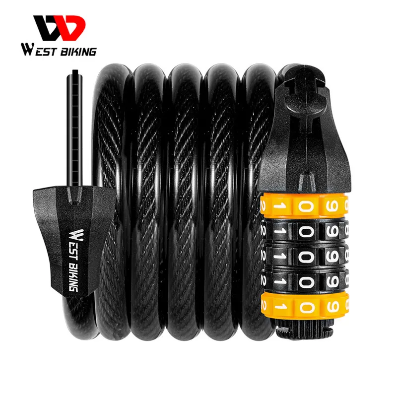 WEST BIKING Bike Password Lock Anti Theft Security MTB Road Bicycle Accessories Electric Bike Motorcycle Cycling Cable Lock
WEST BIKING Bike Password Lock Anti Theft Security MTB Road Bicycle Accessories Electric Bike Motorcycle Cycling Cable Lock