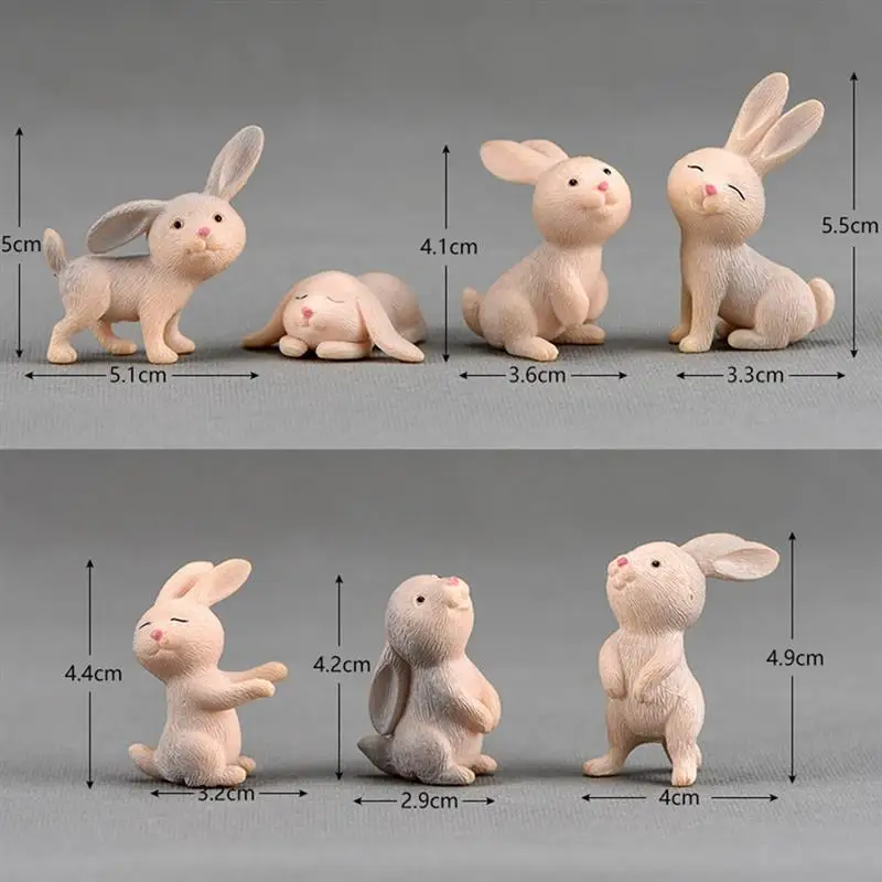7pcs Micro Ornament Set Cute Rabbit Garden Miniature Desktop Ornament For Easter Festival Decor Supplies
7pcs Micro Ornament Set Cute Rabbit Garden Miniature Desktop Ornament For Easter Festival Decor Supplies