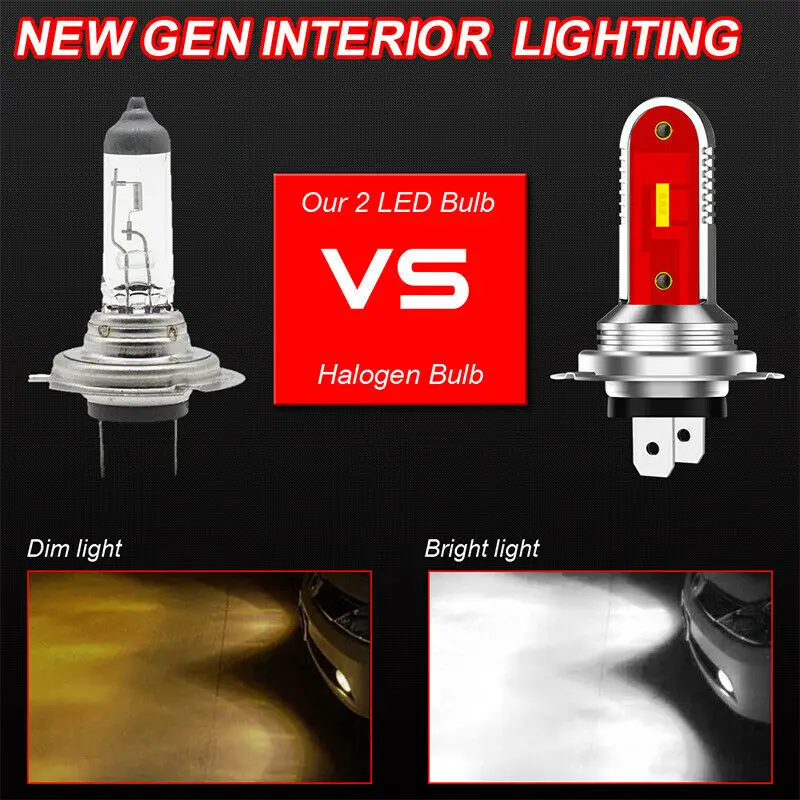 2x Fog Light 6000K Bulb Clear White H7 PX26d LED Headlight Kit Lamp White 10W /PCS 12V
2x Fog Light 6000K Bulb Clear White H7 PX26d LED Headlight Kit Lamp White 10W /PCS 12V