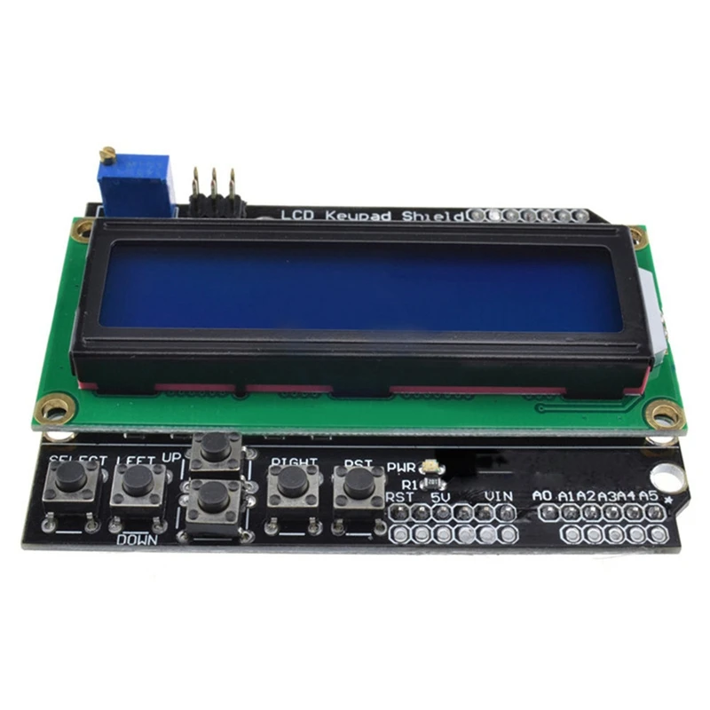 1 шт. ЖК клавиатура Щит Lcd1602 дисплей 1602 модуль для Arduino Atmega328 Atmega2560 Raspberry Pi Uno синий