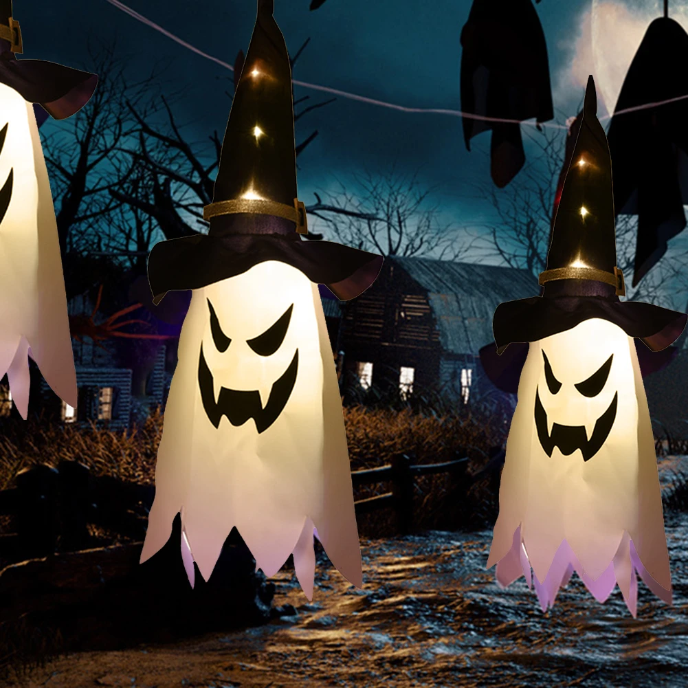 Halloween Decor Led Flashing Light Gypsophila Ghost Festival Dress Up Glowing Wizard Ghost Hat Lamp Horror Room Decor Lantern
Halloween Decor Led Flashing Light Gypsophila Ghost Festival Dress Up Glowing Wizard Ghost Hat Lamp Horror Room Decor Lantern