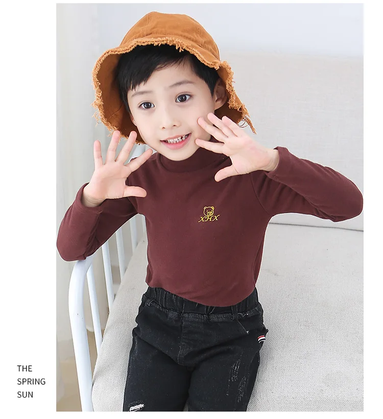 OHMETOY 2021 Children's Half High Collar Bottoming Shirt Autumn/Winter Solid Color Long-sleeved T-shirt Boys and Girls Warm Tops
OHMETOY 2021 Children's Half High Collar Bottoming Shirt Autumn/Winter Solid Color Long-sleeved T-shirt Boys and Girls Warm Tops