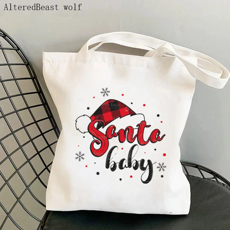 Women Shopper bag Christmas tree santa baby Kawaii Harajuku Shopping Canvas Shopper Bag girl Christmas Tote Shoulder Lady Bag
Women Shopper bag Christmas tree santa baby Kawaii Harajuku Shopping Canvas Shopper Bag girl Christmas Tote Shoulder Lady Bag