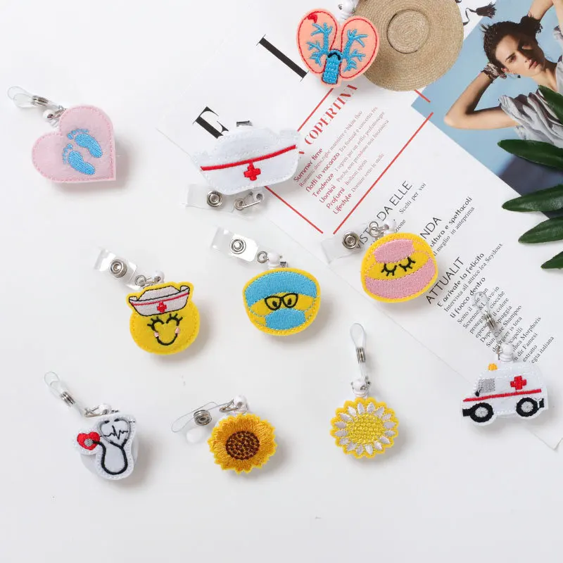 10Pcs/Lot Cartoon Retractable Card Holder Badge Reel Nurse Exhibition Enfermera ID Card Badge Holder Office Supplies Stationery
10Pcs/Lot Cartoon Retractable Card Holder Badge Reel Nurse Exhibition Enfermera ID Card Badge Holder Office Supplies Stationery