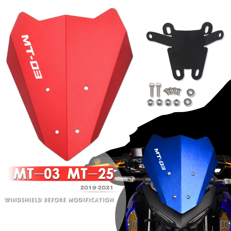 For YAMAHA MT-03 MT-25 MT03 MT25 2019 2020 2021 CNC Aluminum Motorcycle Accessories Windshield Windscreen Deflectors With logo
For YAMAHA MT-03 MT-25 MT03 MT25 2019 2020 2021 CNC Aluminum Motorcycle Accessories Windshield Windscreen Deflectors With logo