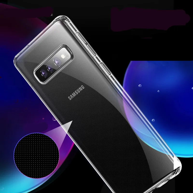 Чехол для Samsung Galaxy A51 A71 S10 Lite Plus S10E A7 2018 A50 A50S A30S A20 A10 A10S ультратонкий прозрачный