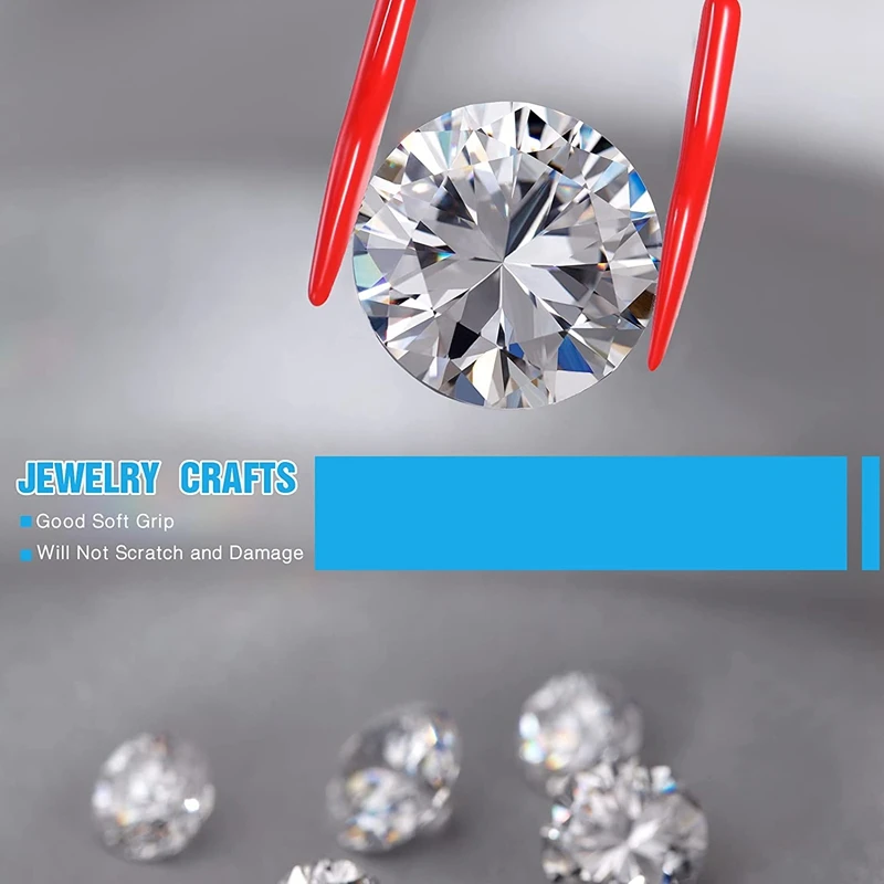 6Pcs Coated Tweezers Coated Tips Stainless Steel Tweezers Tipped Tweezers for Jewelry Hobby Industrial Hobby Craft 
6Pcs Coated Tweezers Coated Tips Stainless Steel Tweezers Tipped Tweezers for Jewelry Hobby Industrial Hobby Craft