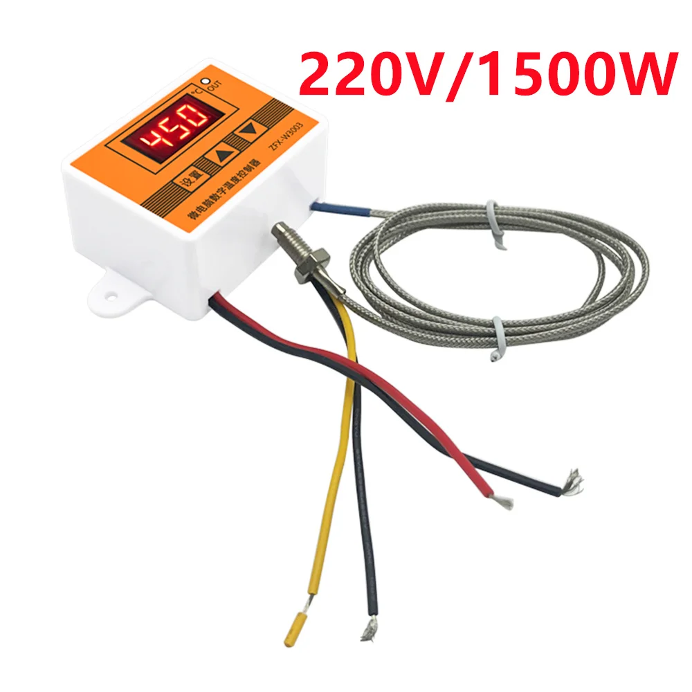 W3003 микрокомпьютер цифровой интеллектуальный термостат красный дисплей 12/24 В/220 В датчик термопары K-типа 0-450 ℃
W3003 микрокомпьютер цифровой интеллектуальный термостат красный дисплей 12/24 В/220 В датчик термопары K-типа 0-450 ℃