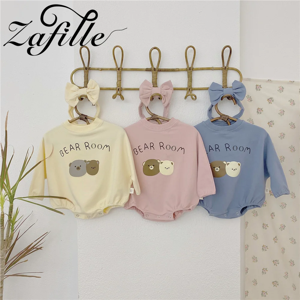 ZAFILLE Cute Girls Bodysuit+Headband Bear Cartoon Jumpsuit For Kids Clothing Toddler Girls Rompers Long Sleeve Children's Outfit
ZAFILLE Cute Girls Bodysuit+Headband Bear Cartoon Jumpsuit For Kids Clothing Toddler Girls Rompers Long Sleeve Children's Outfit