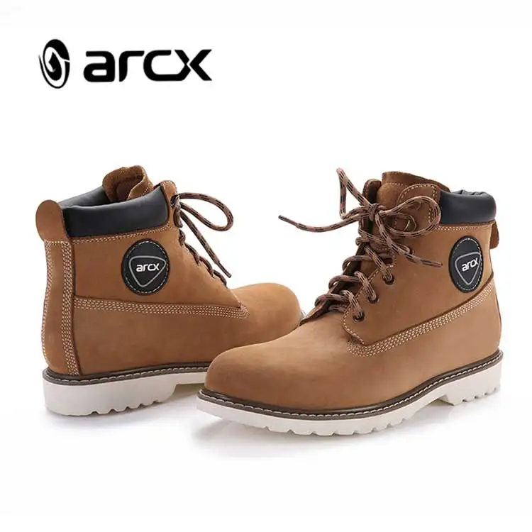 Повседневные мотоциклетные ботинки ARCX ветрозащитные из натуральной кожи L52701|arcx
