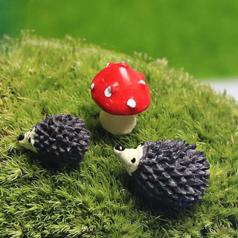 3Set Garden Moss Resin Crafts Artificial Mini Hedgehog Red Dot Mushroom Miniature Ornament Hedgehog Decor Cute Cartoon Decor
3Set Garden Moss Resin Crafts Artificial Mini Hedgehog Red Dot Mushroom Miniature Ornament Hedgehog Decor Cute Cartoon Decor